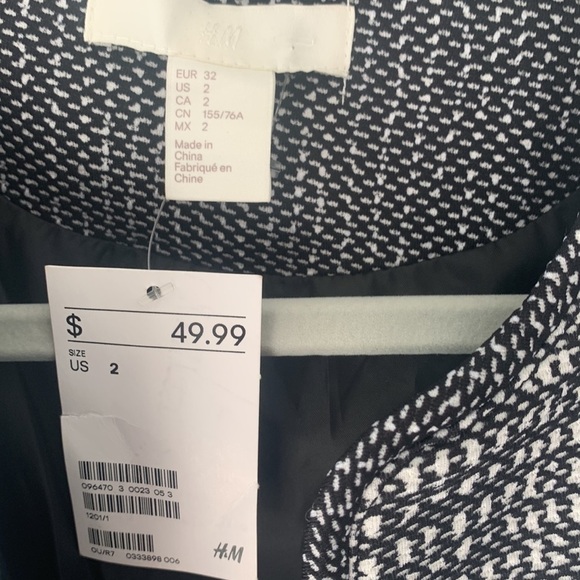 H&M textured weave NWT Open Front Long Jacket - 2 - Picture 5 of 8